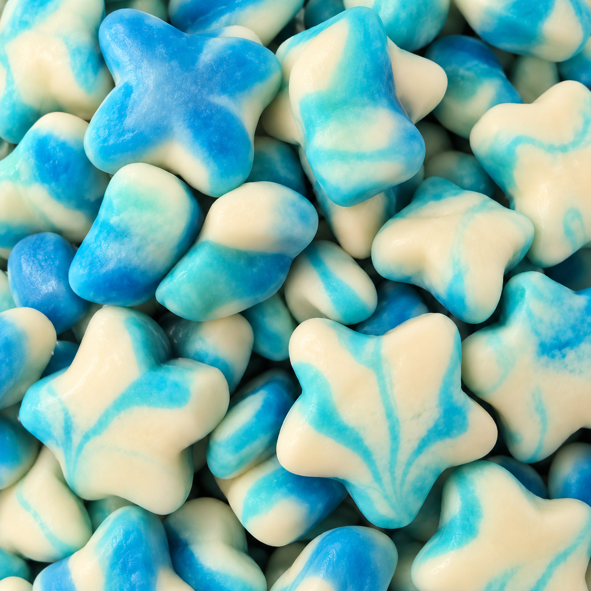 Dulceplus Twist-Sterne Blau-Weiß