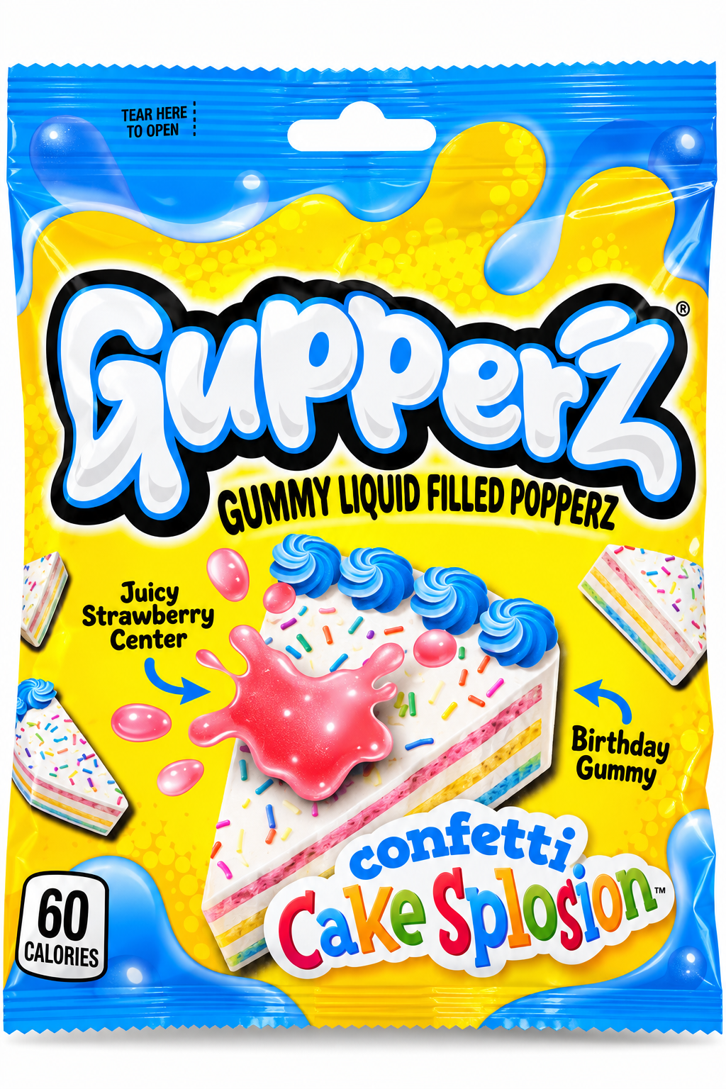 Grupperz Birthday Cake Confetti 72g (4x18g)