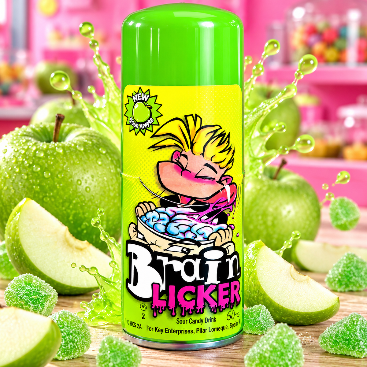 Brain Licker Sour Candy Drink