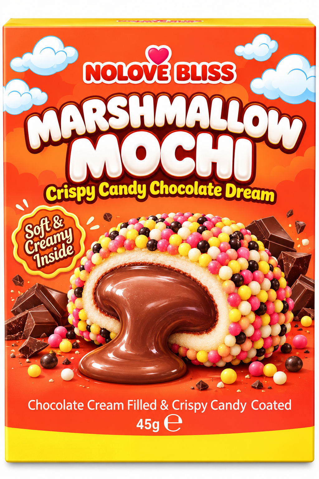 NOLOVE BLISS Marshmallow MOCHI Crispy Chocolate Dream 45g