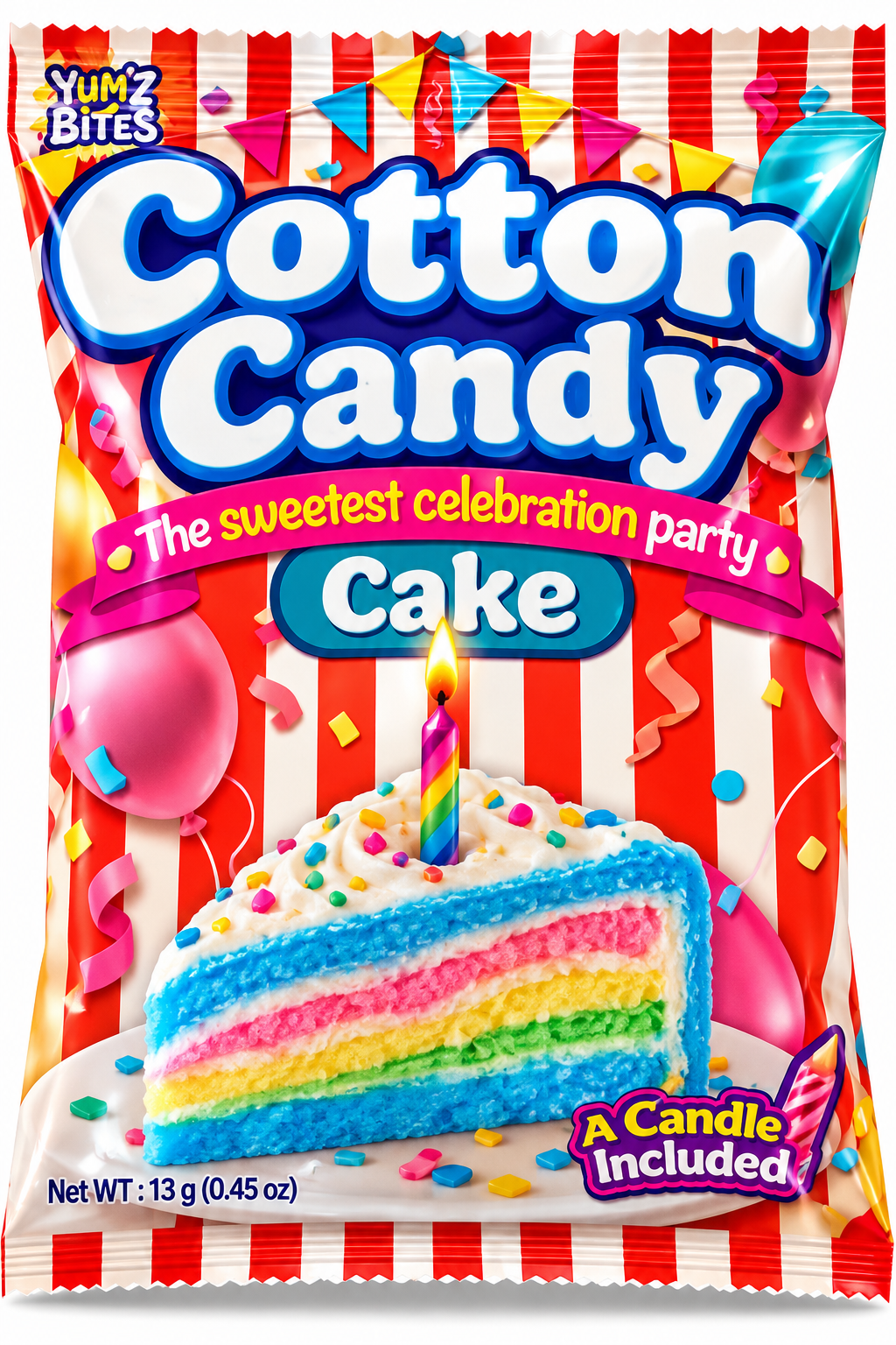 Cotton Candy Cake a candle included