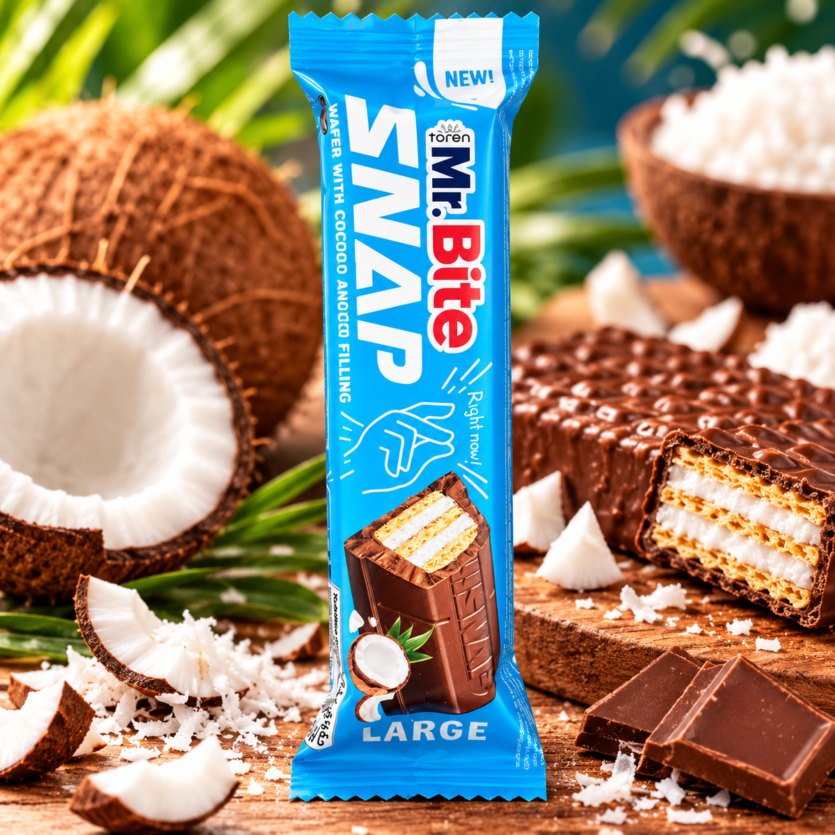 MR. Bite Toren Snap Coconut 35g