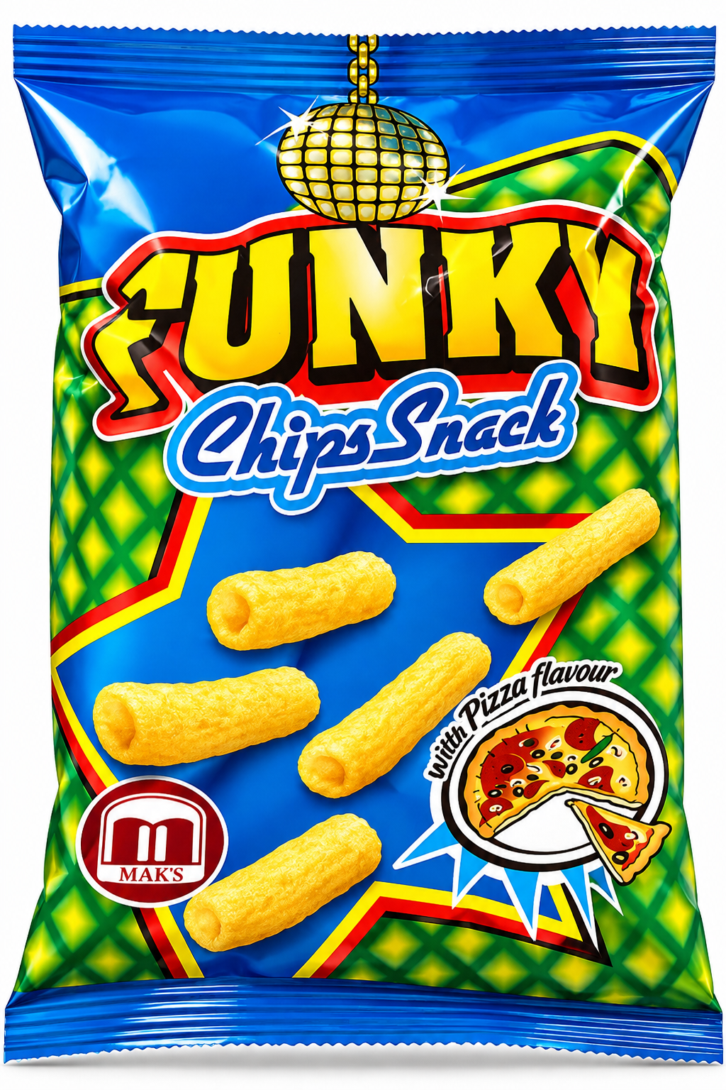 Funky Chips Snack with Pizza Flavour 35g
