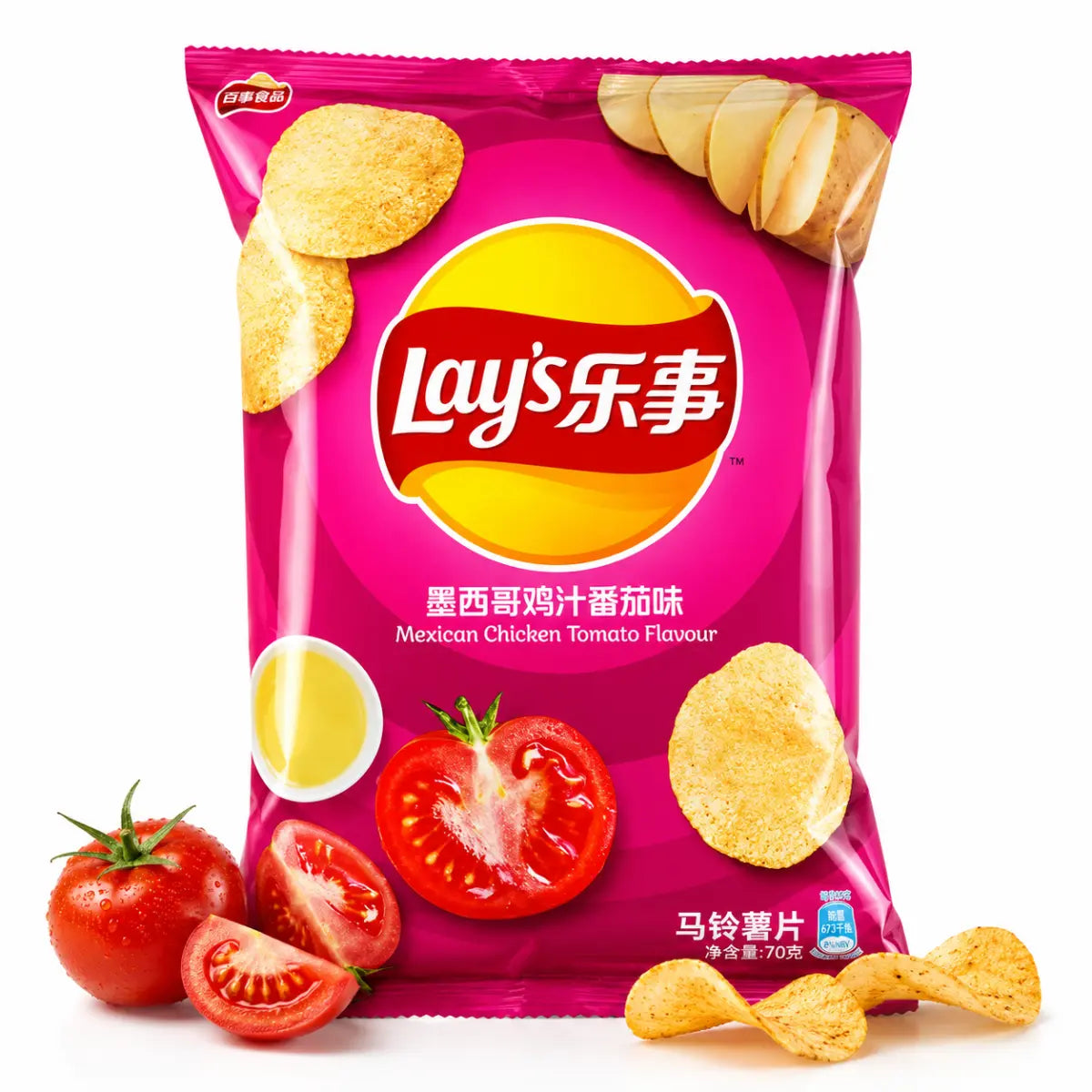 Lay's Chips Mexican Chicken Tomato Flavor 70g – Exotic Snack Import