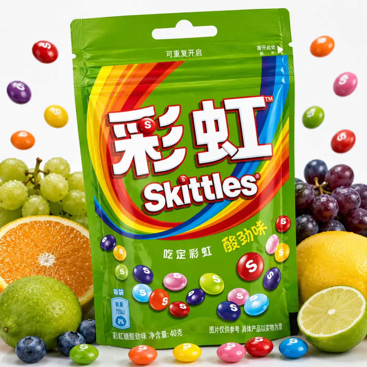 Skittles Asia Edition Sour Fruits 40g – Saurer Asia-Import
